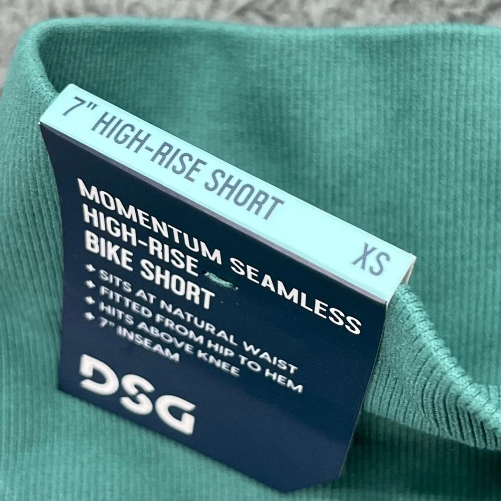 DSG Momentum Seamless High Rise‎ Bike Shorts Blue Women's XS Moisture Wicking